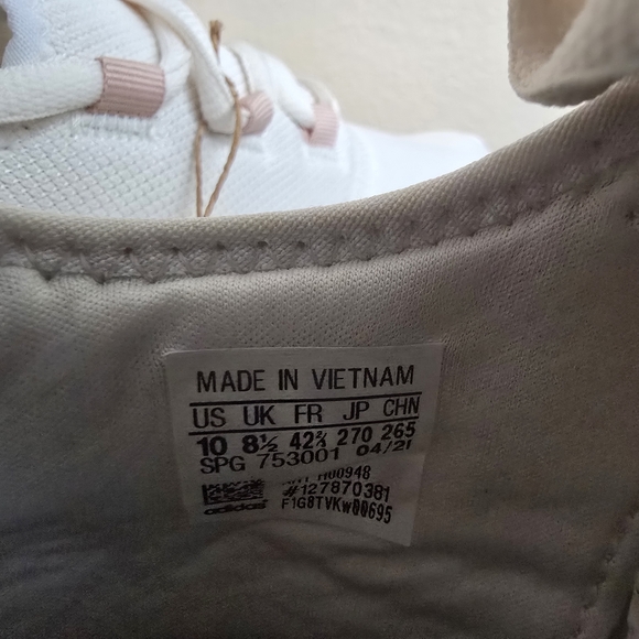 Adidas Cloudfoam Pure 2.0 Women's Running Shoe GX3191 Sneakers Size 10 Off White - Picture 5 of 6